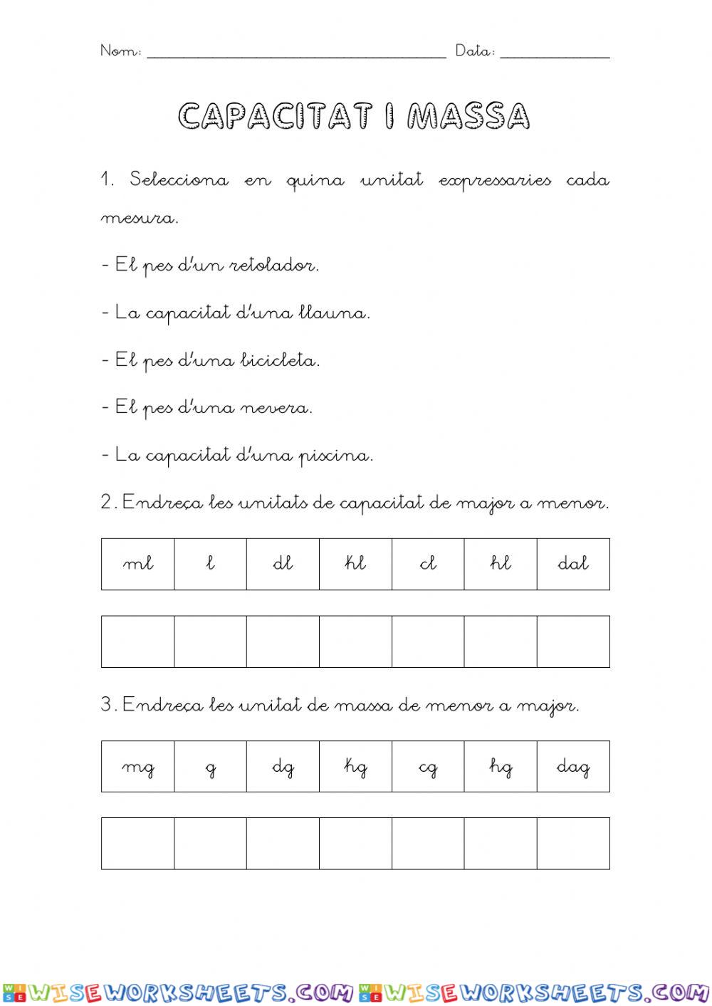 worksheet