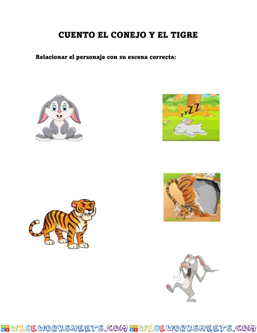 Cuento el conejo y el tigre