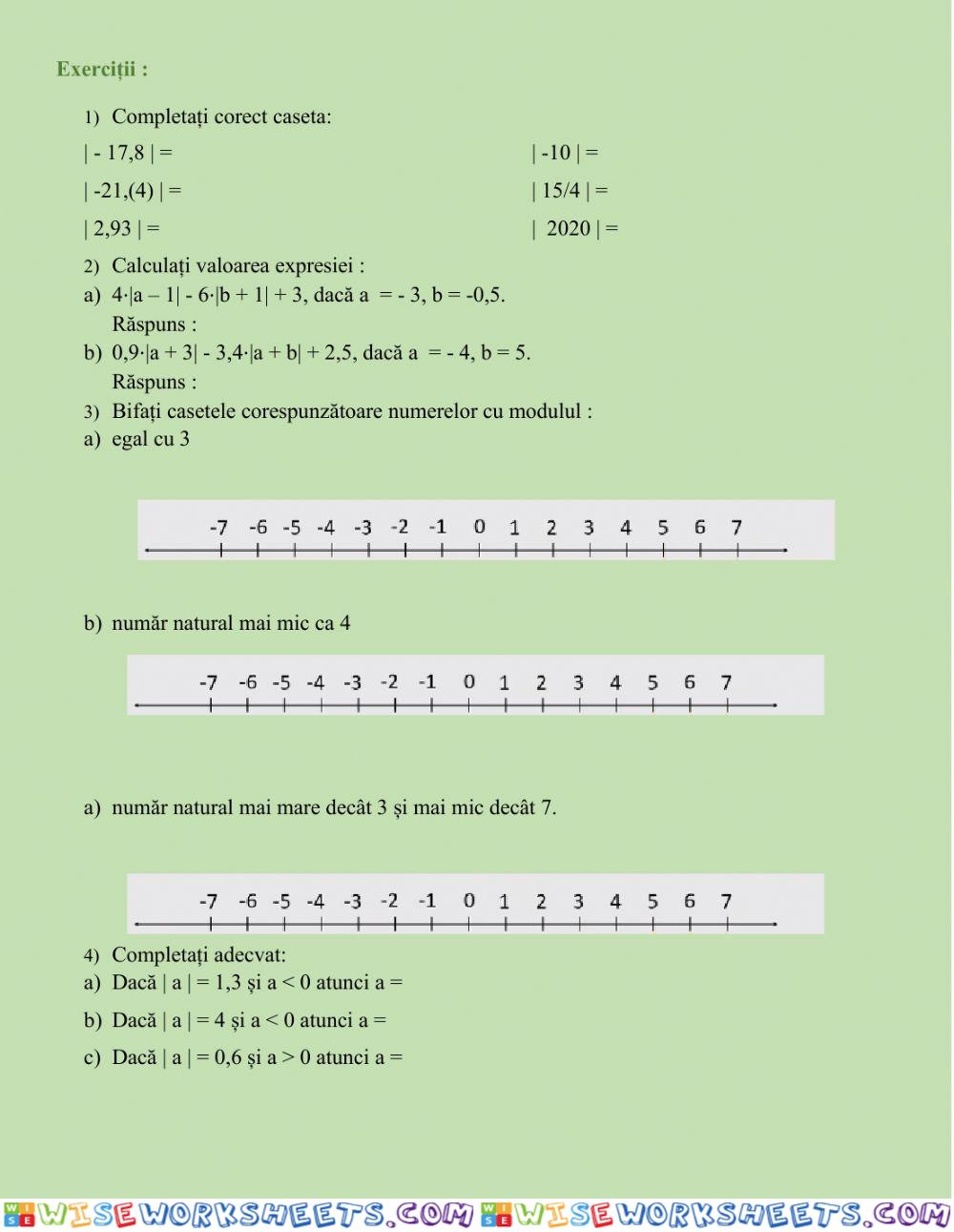 worksheet