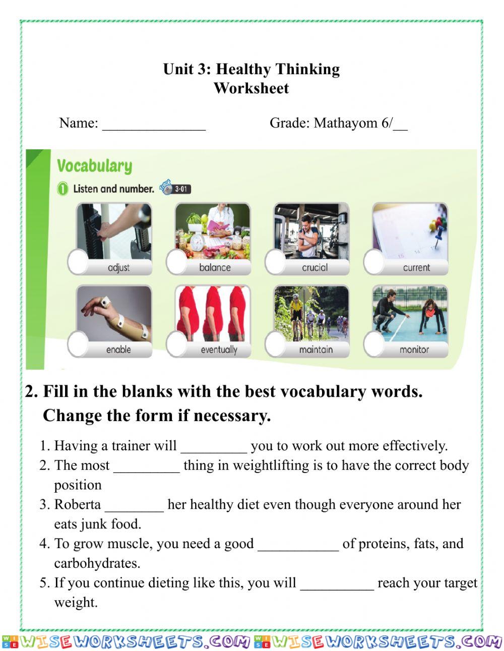 M6 Vocabulary Words