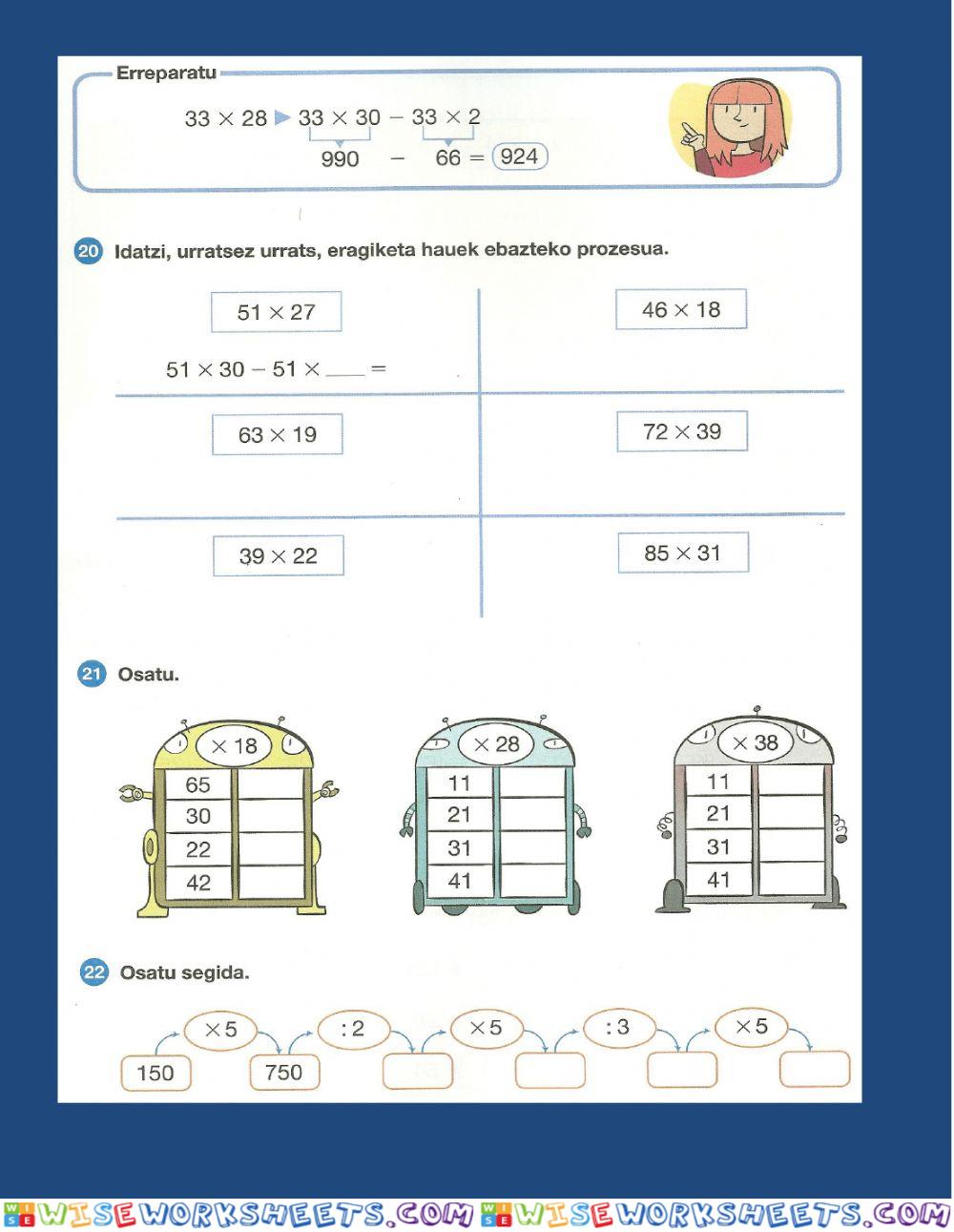 worksheet