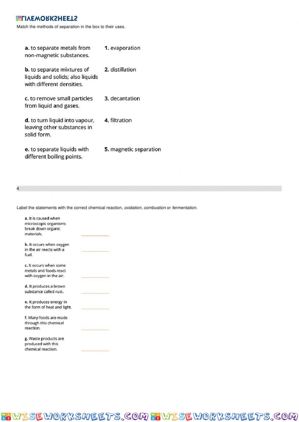 worksheet
