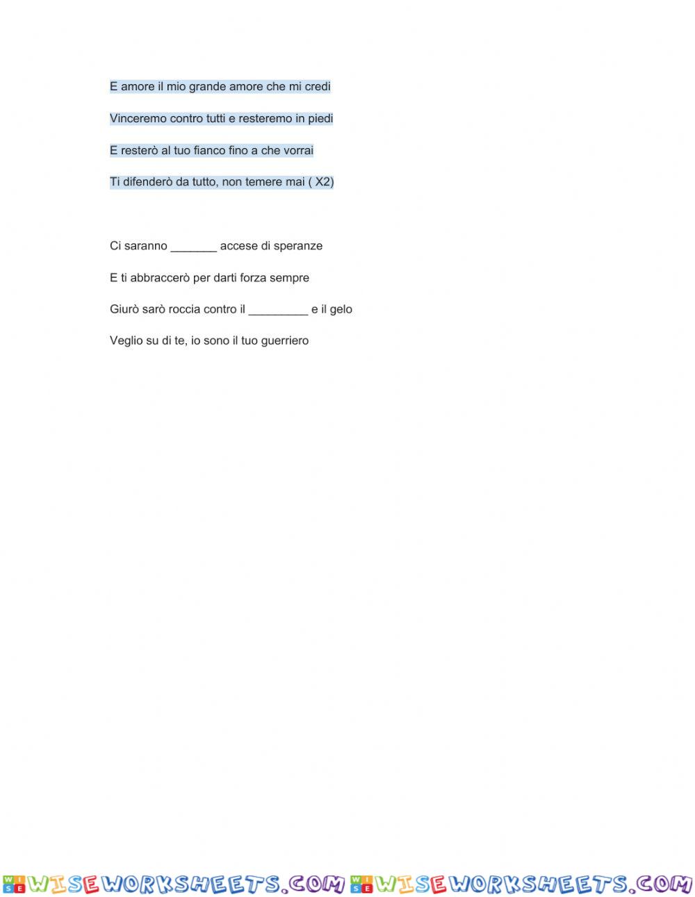 worksheet