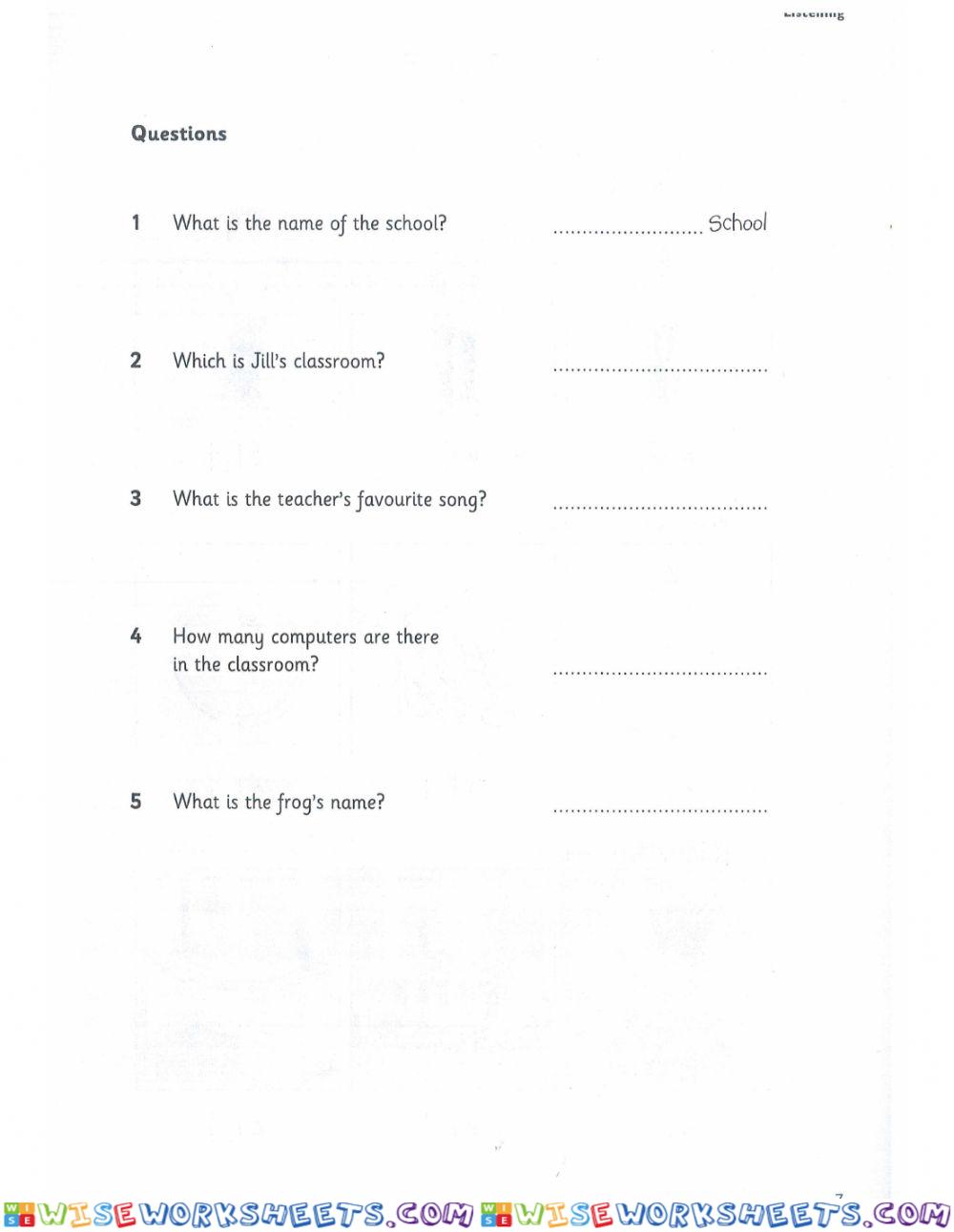 worksheet