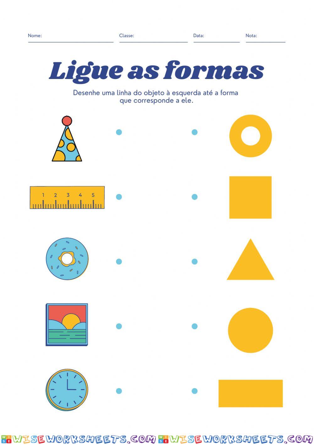 Ligue as formas