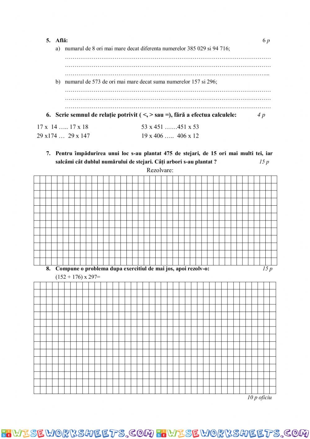 worksheet