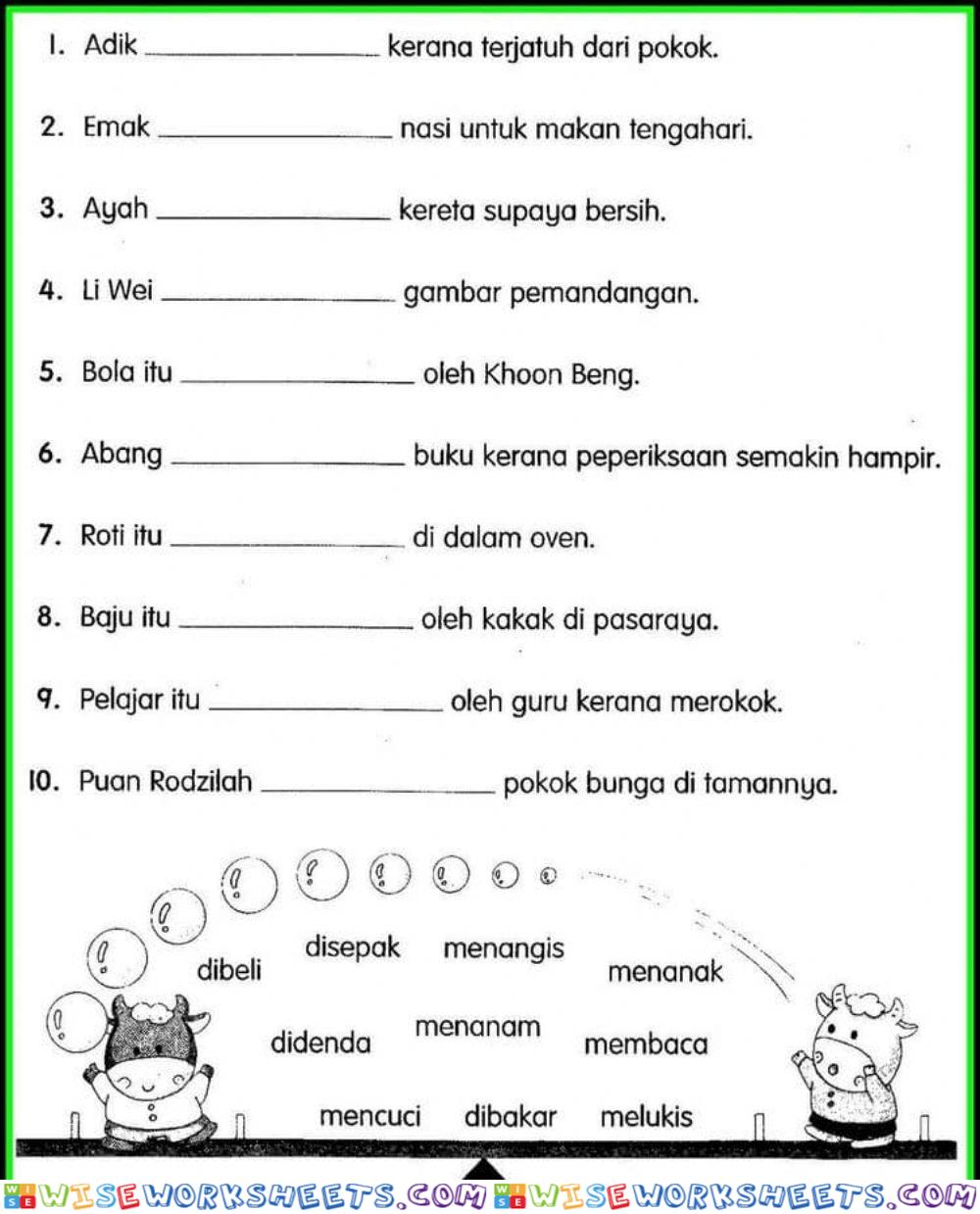 Latihan Kata Kerja