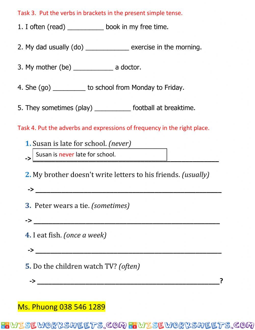 worksheet