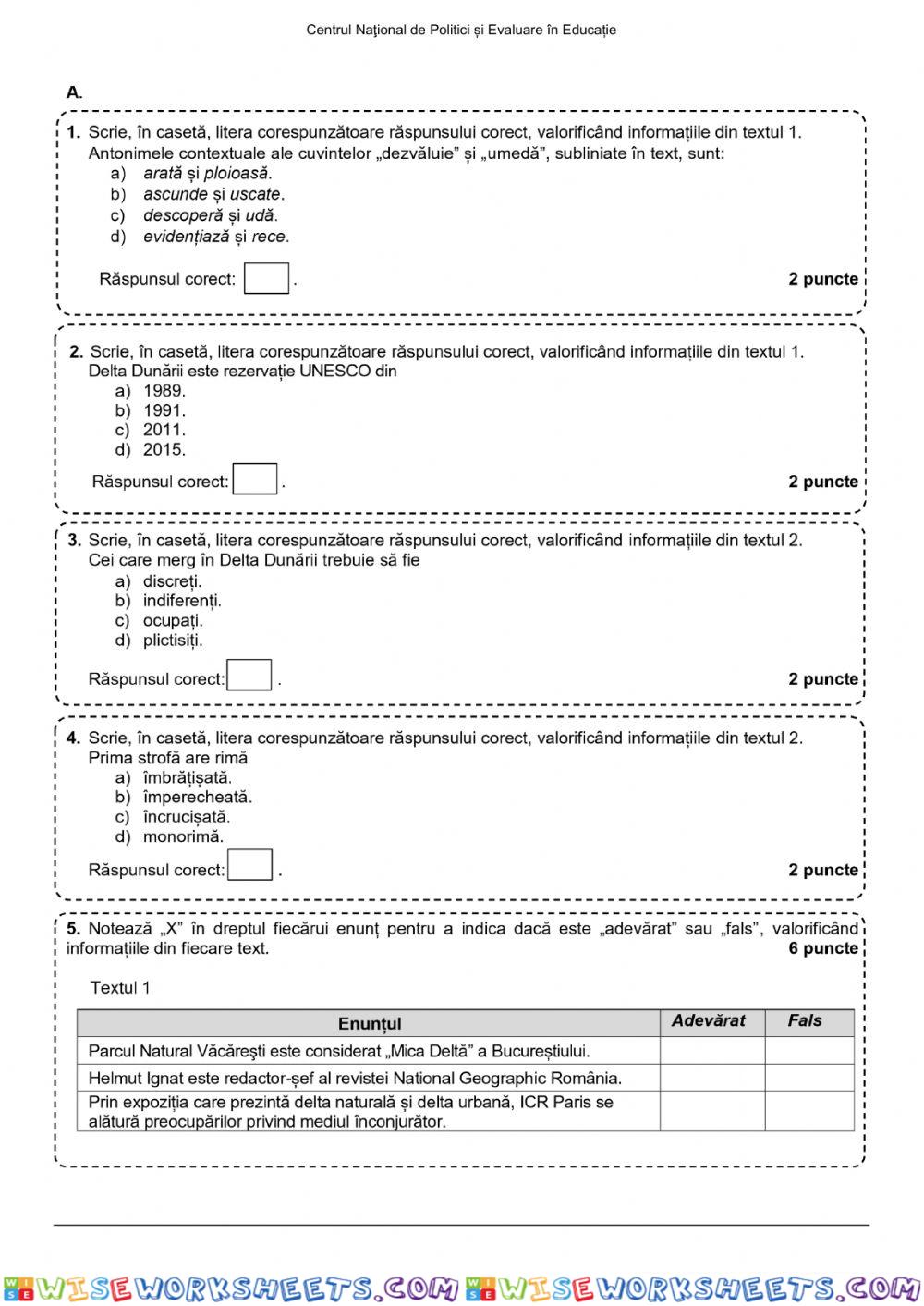 worksheet