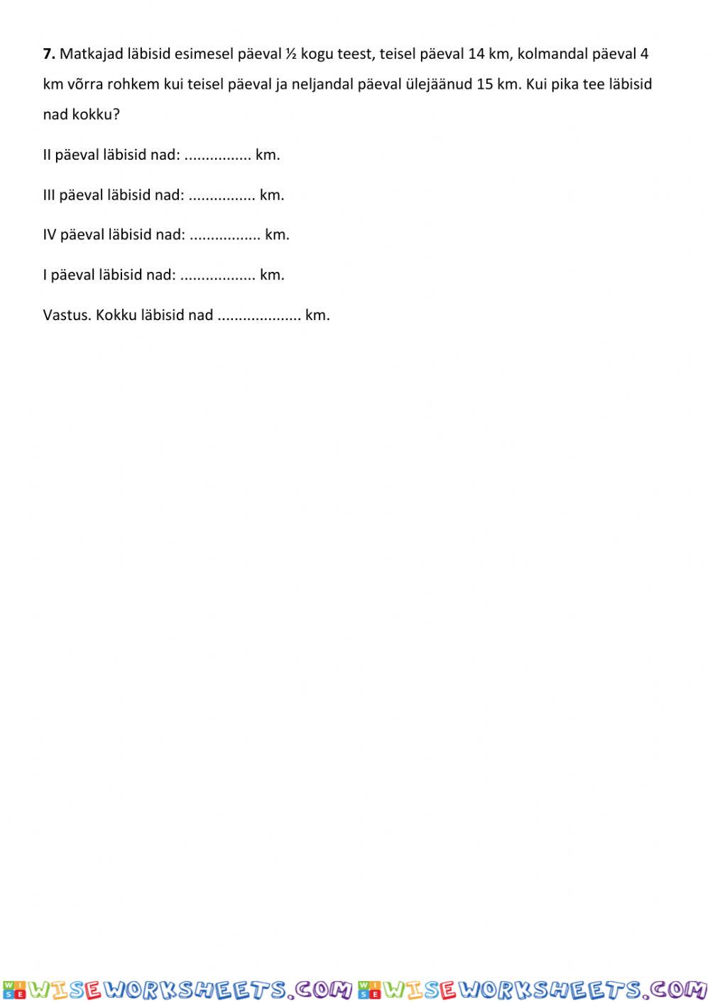 worksheet