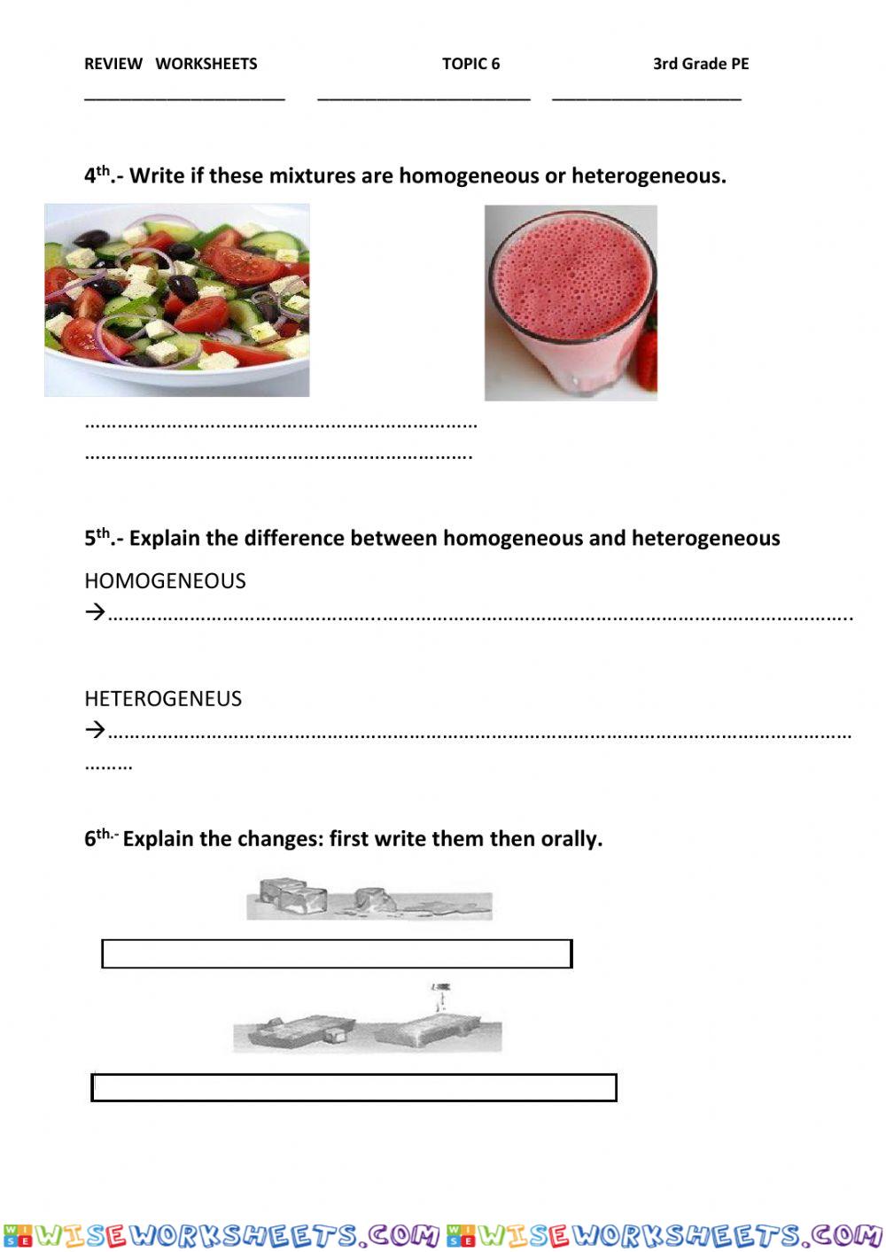 worksheet