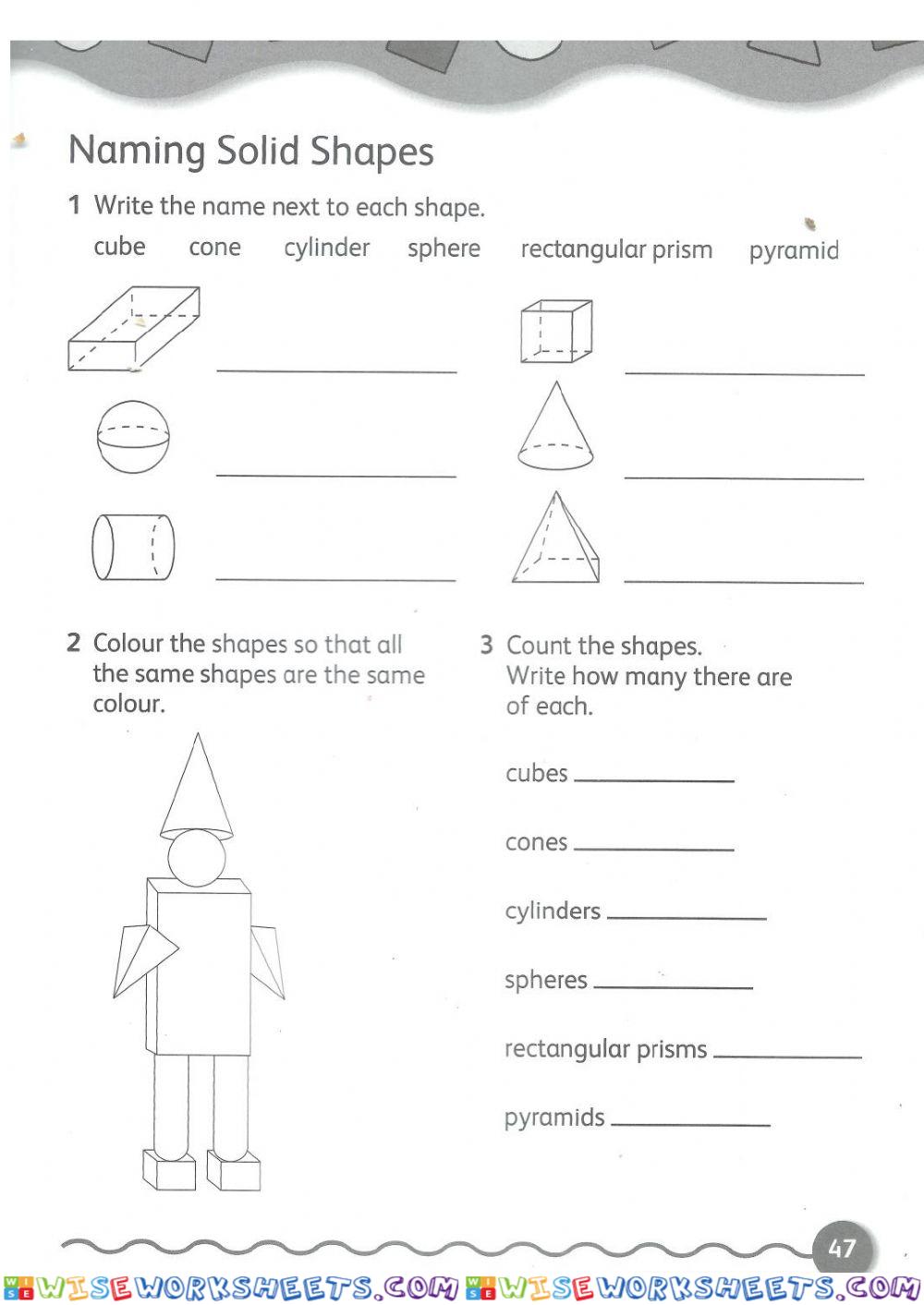 Naming Solid Shapes