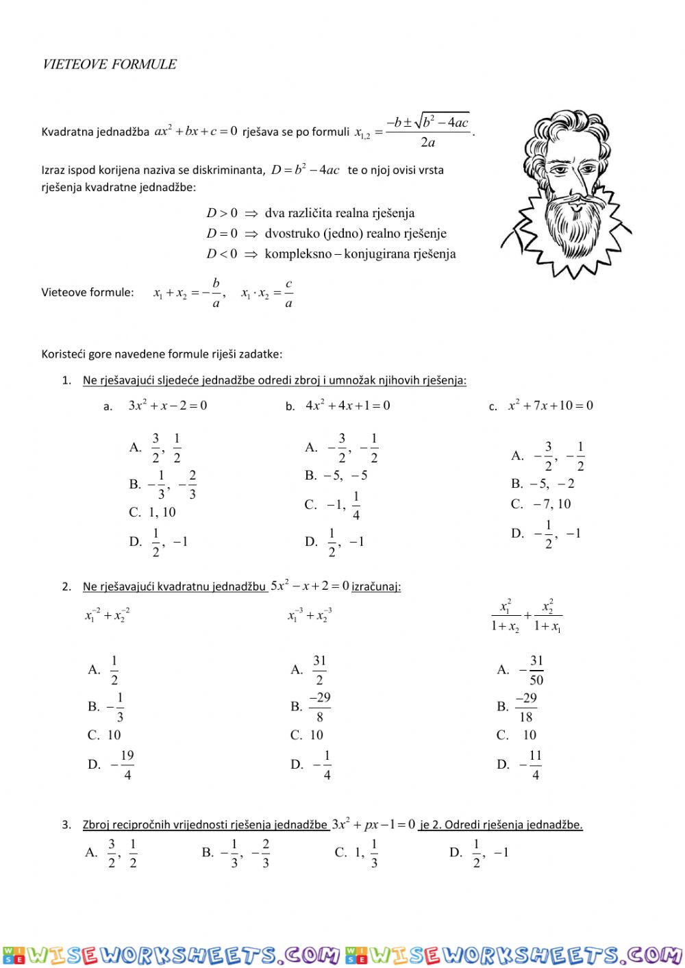 Vieteove formule