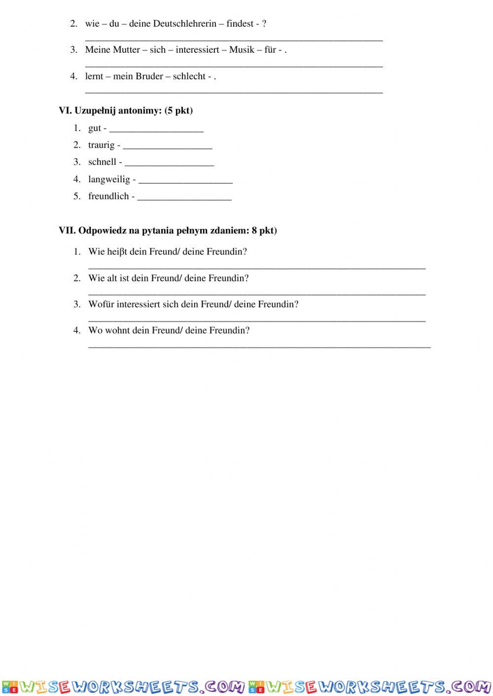 worksheet