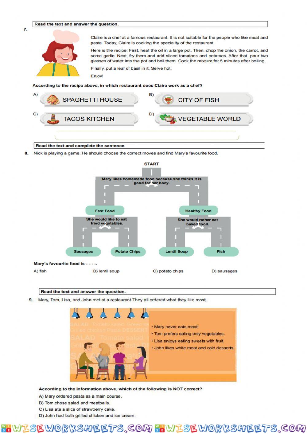 worksheet