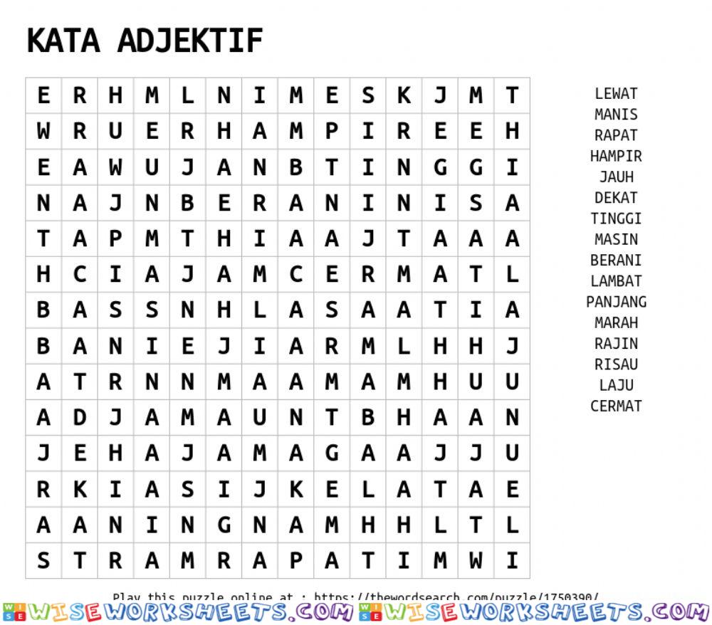 Kata adjektif
