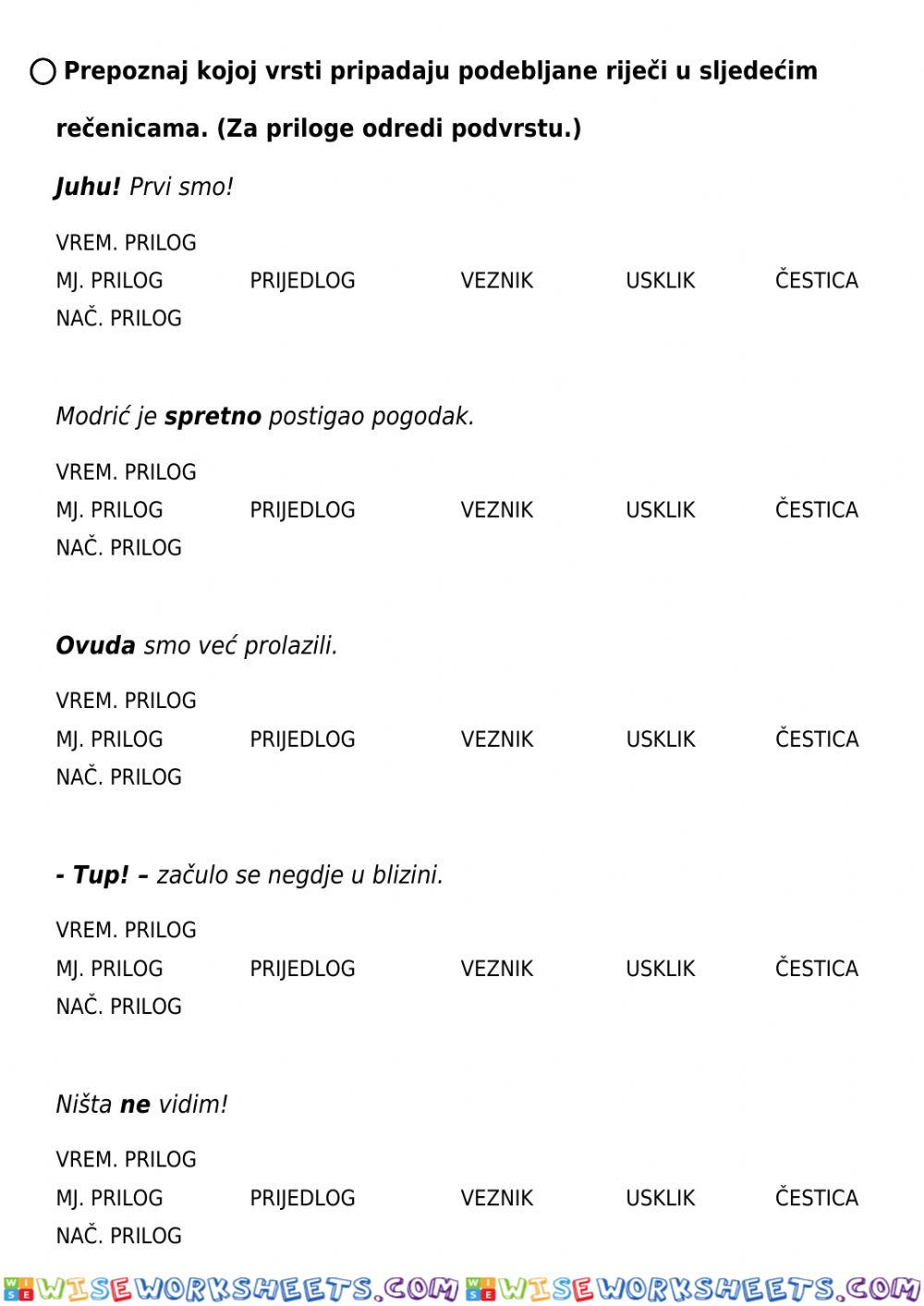 worksheet