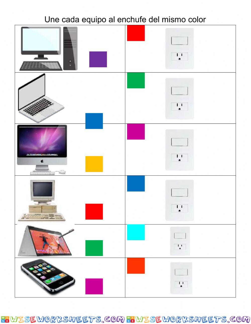 La computadora debe estar enchufada