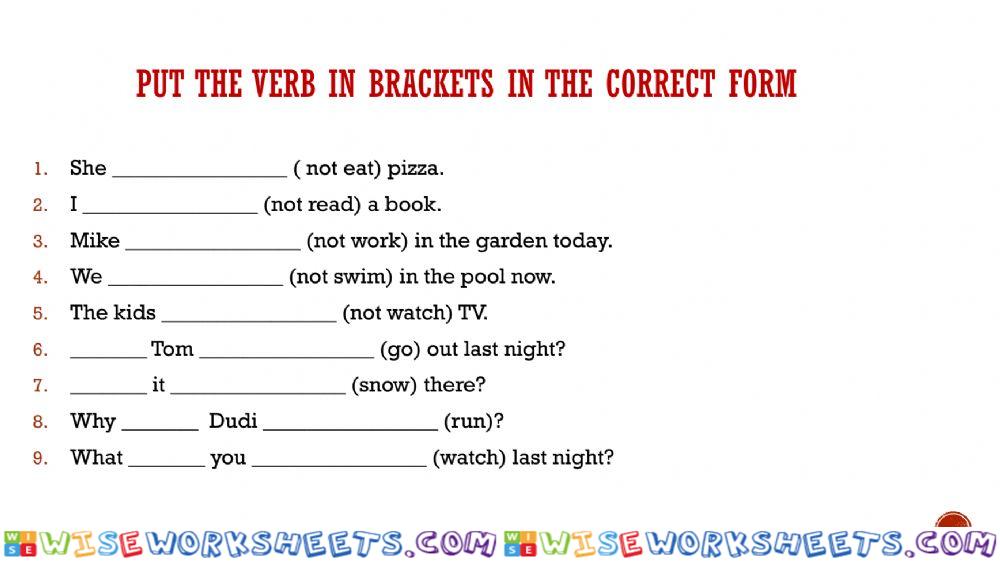 worksheet