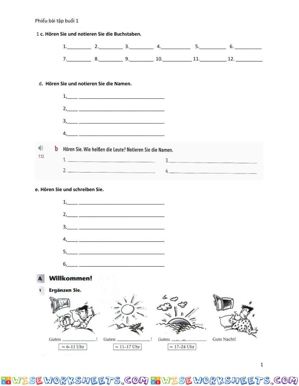 worksheet