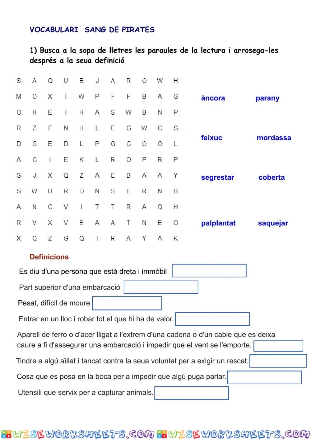 Vocabulari Tema 10