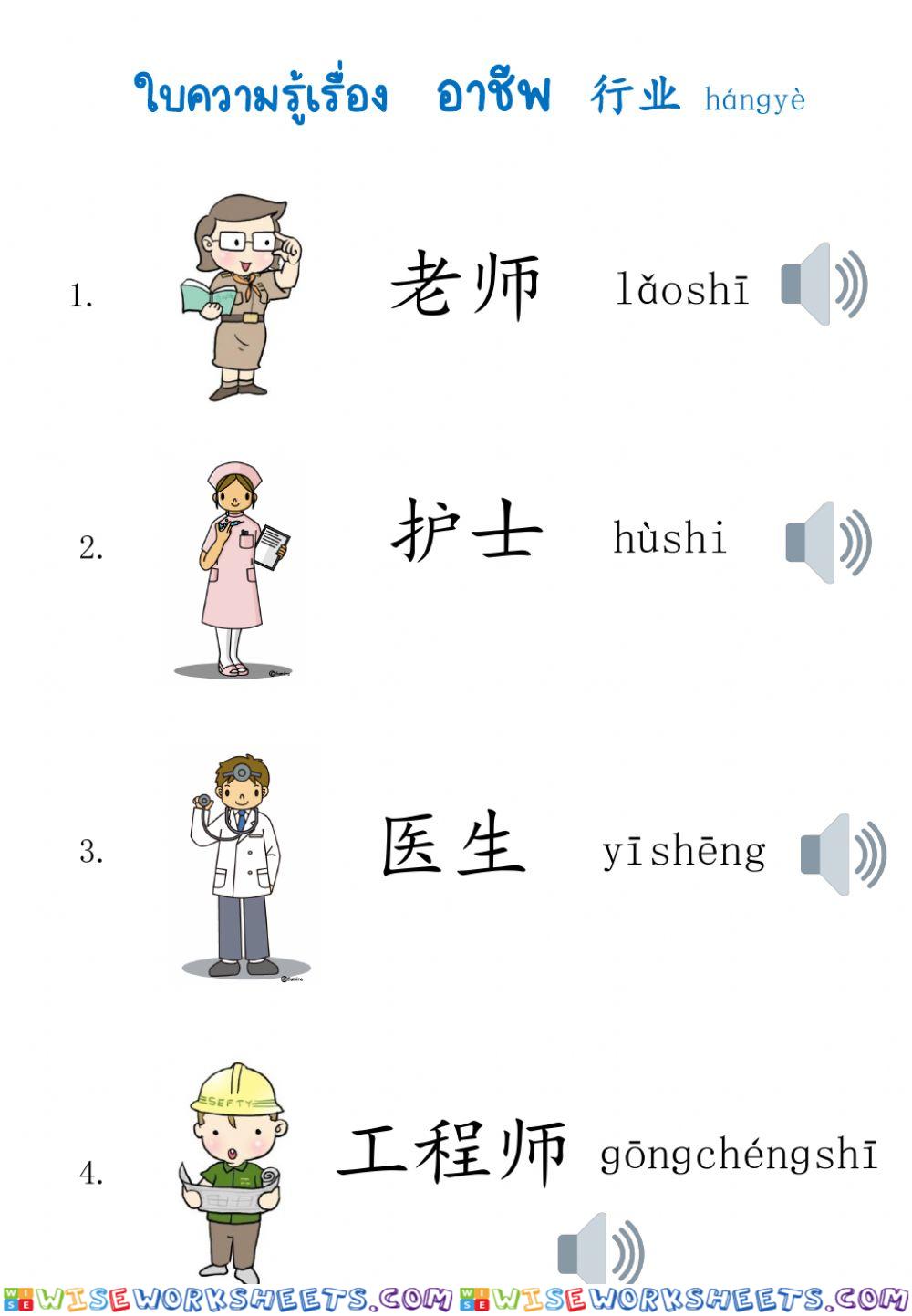 Vocabulary Jobs 行业