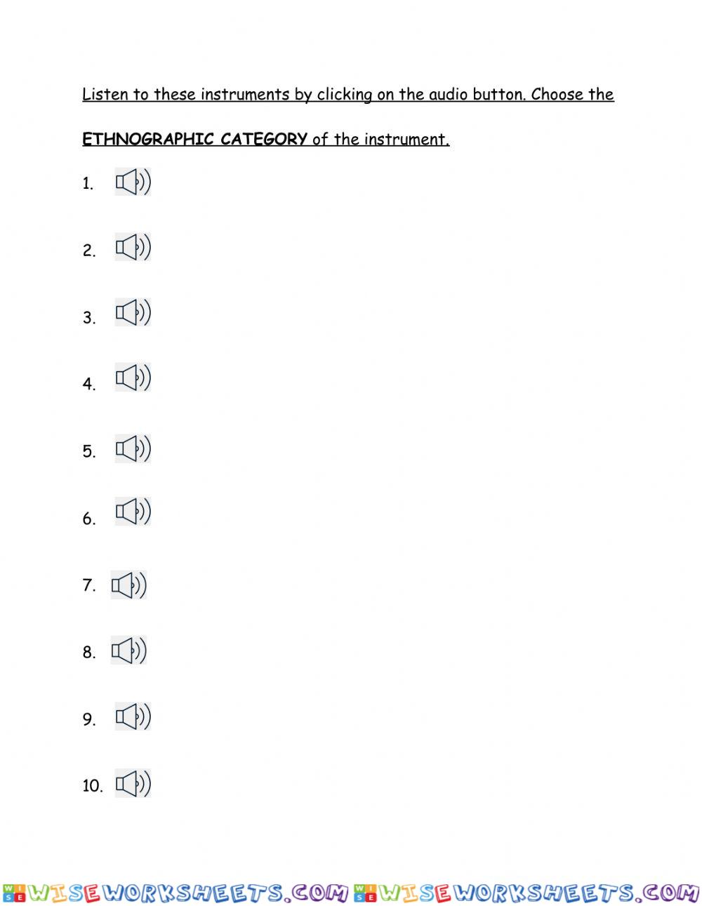 worksheet