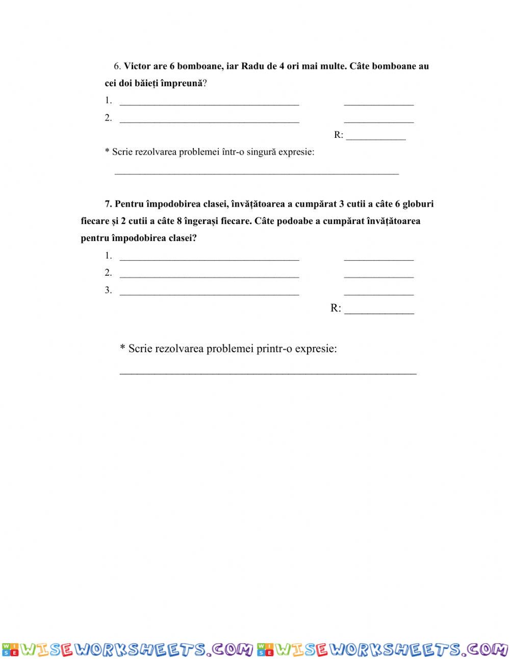 worksheet