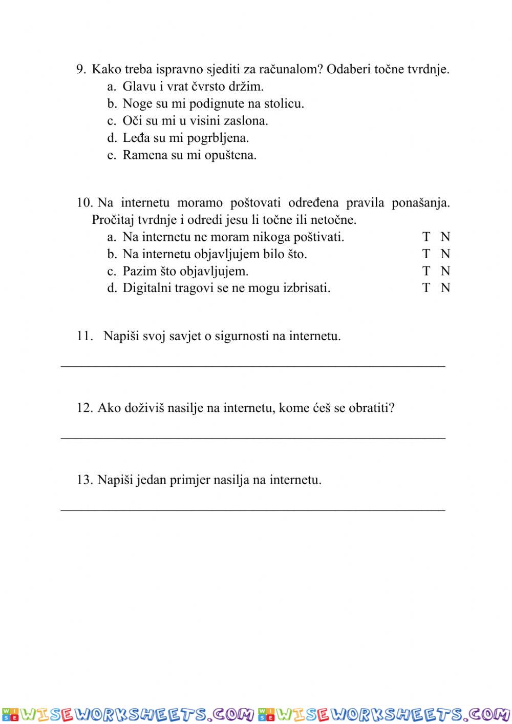 worksheet