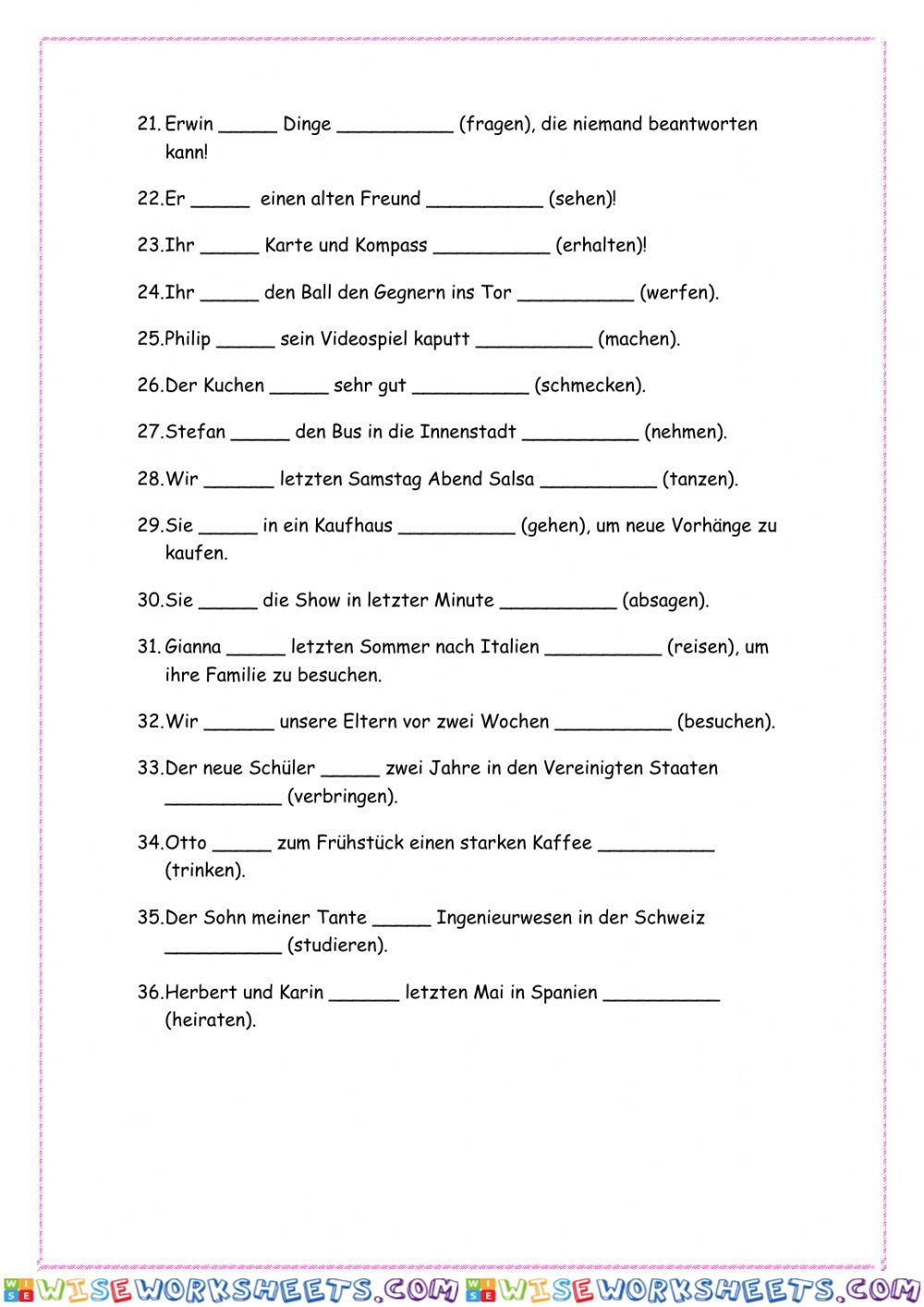 worksheet