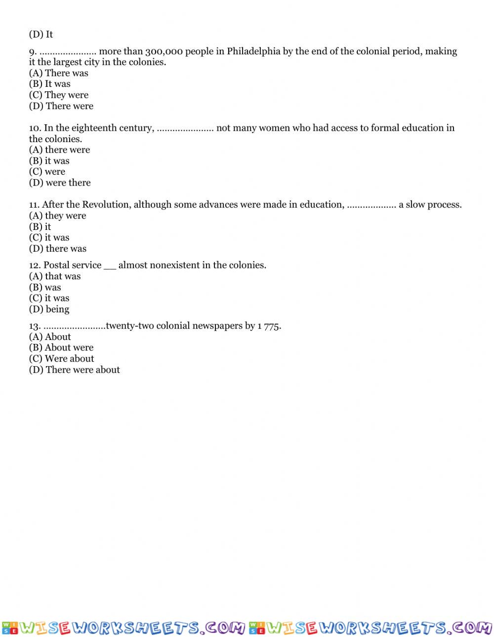 worksheet