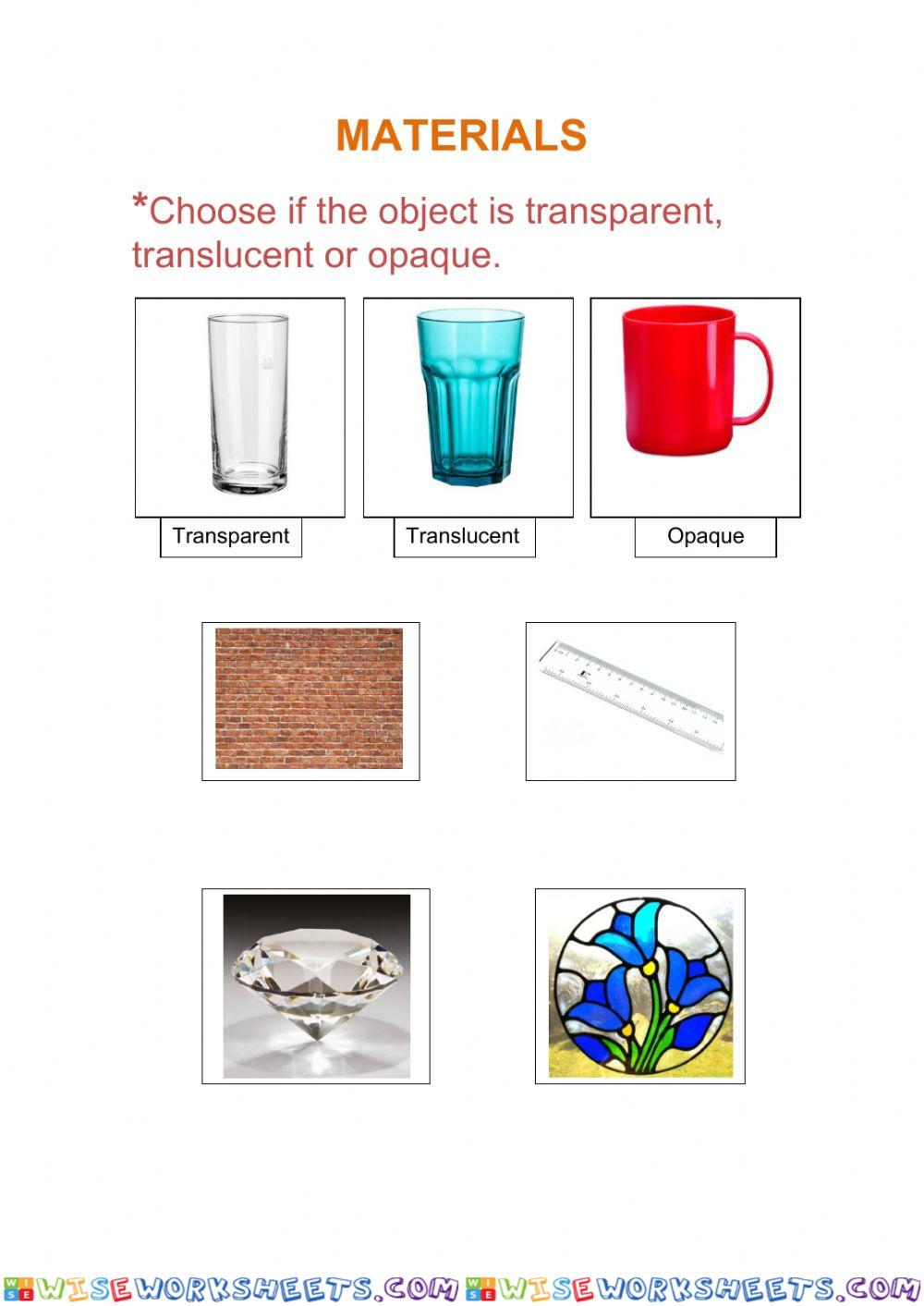 Properties of materials