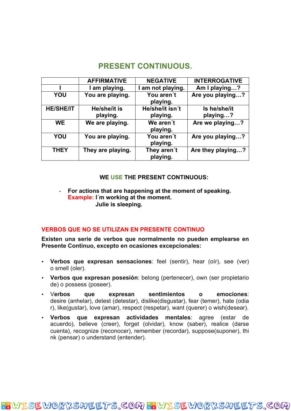 worksheet