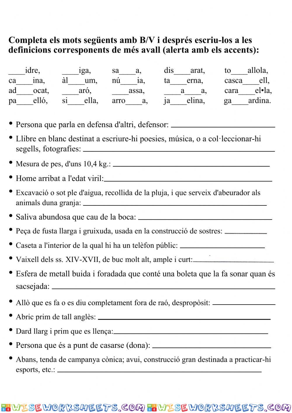 worksheet