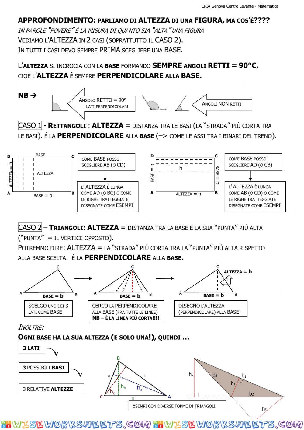 Altezze di triangoli