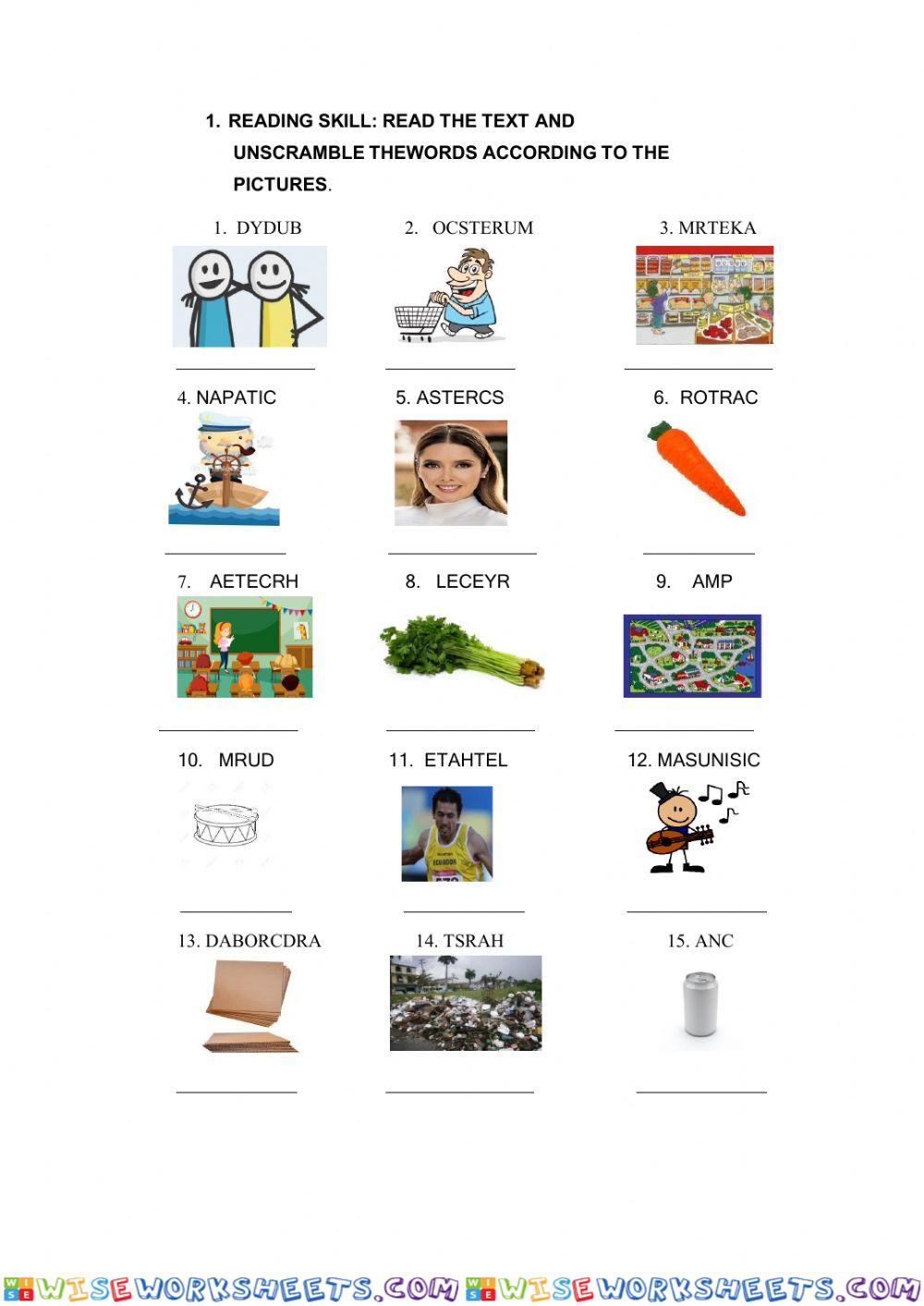 Nouns vocabulary