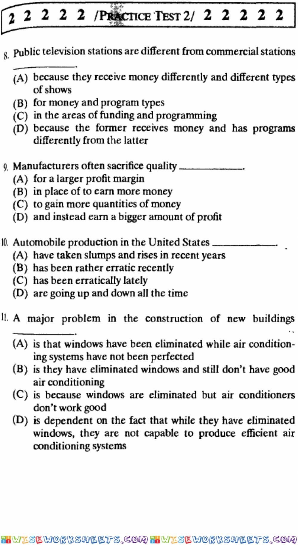 worksheet