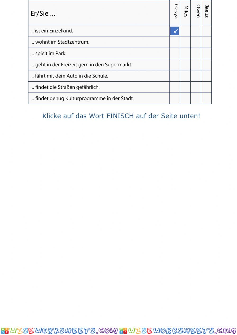 worksheet