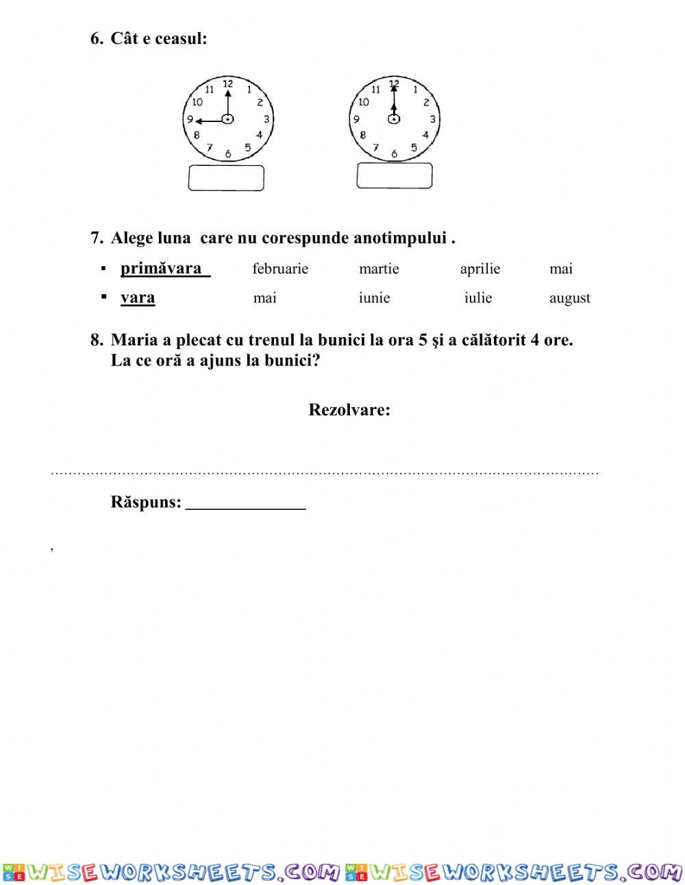 worksheet