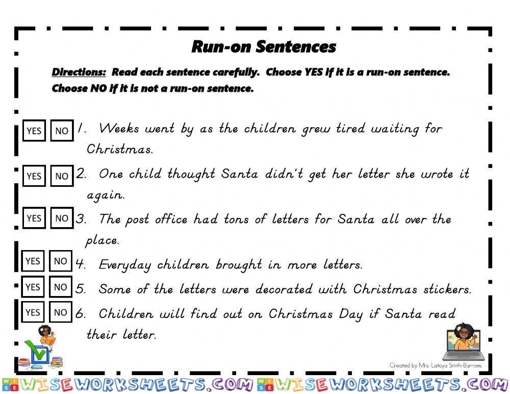 Run On Sentences