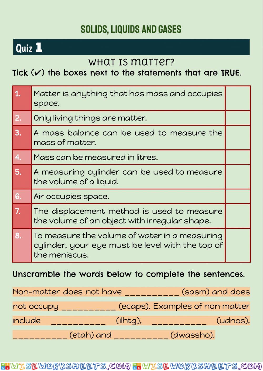What is matter?