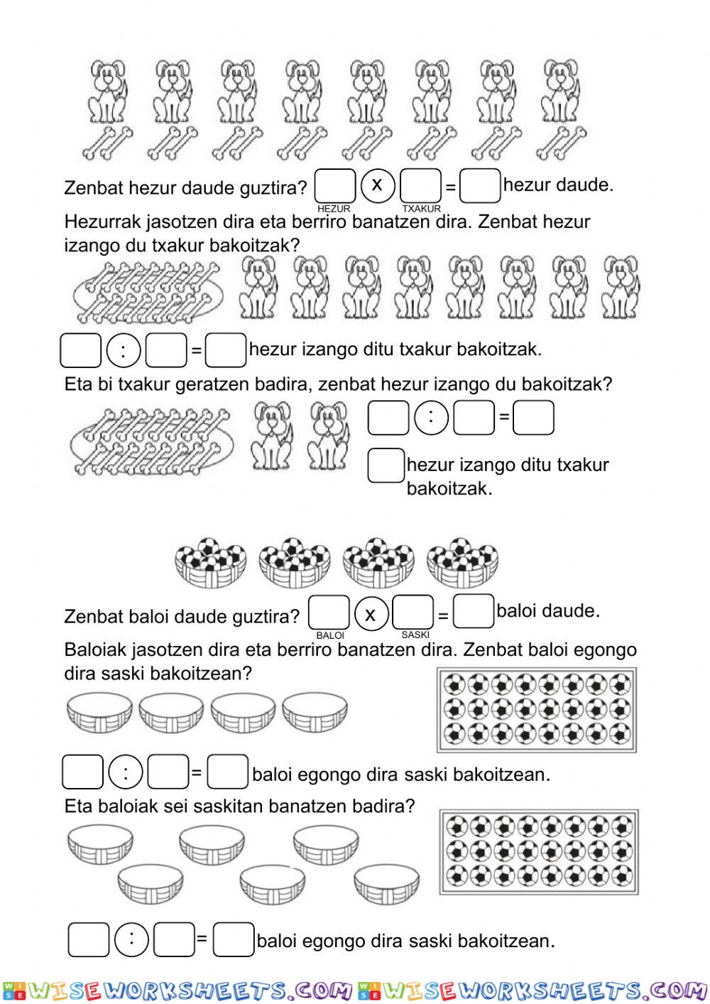 Zatiketa buruketa erraza 1