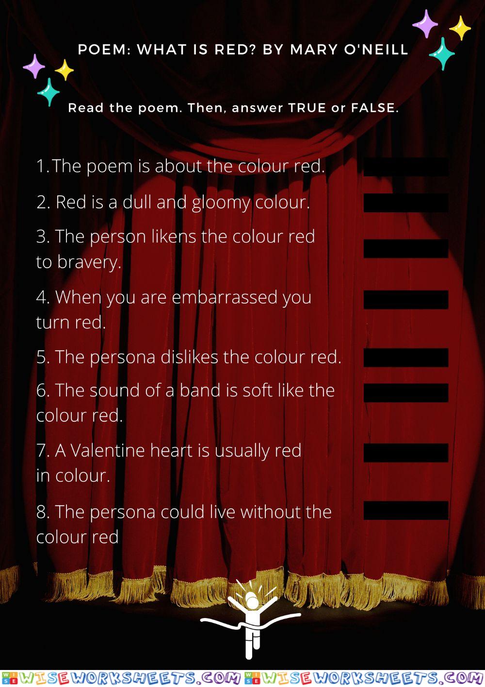 Poem: What is Red?