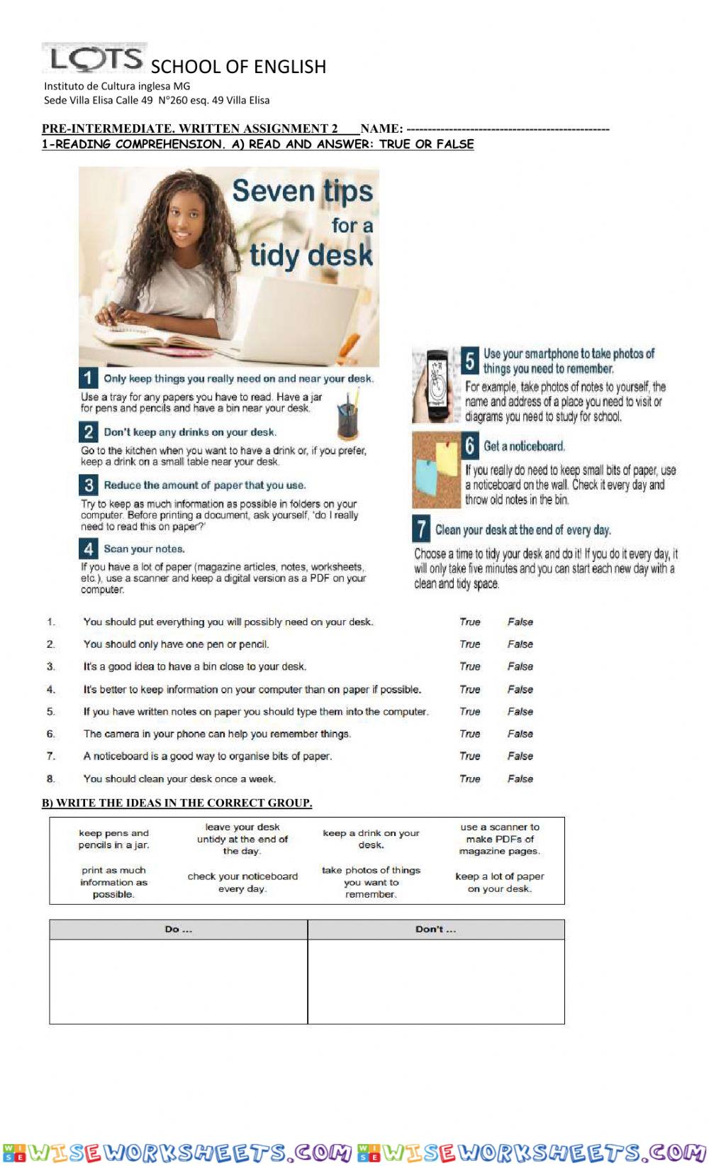 Assignment PRE-INT
