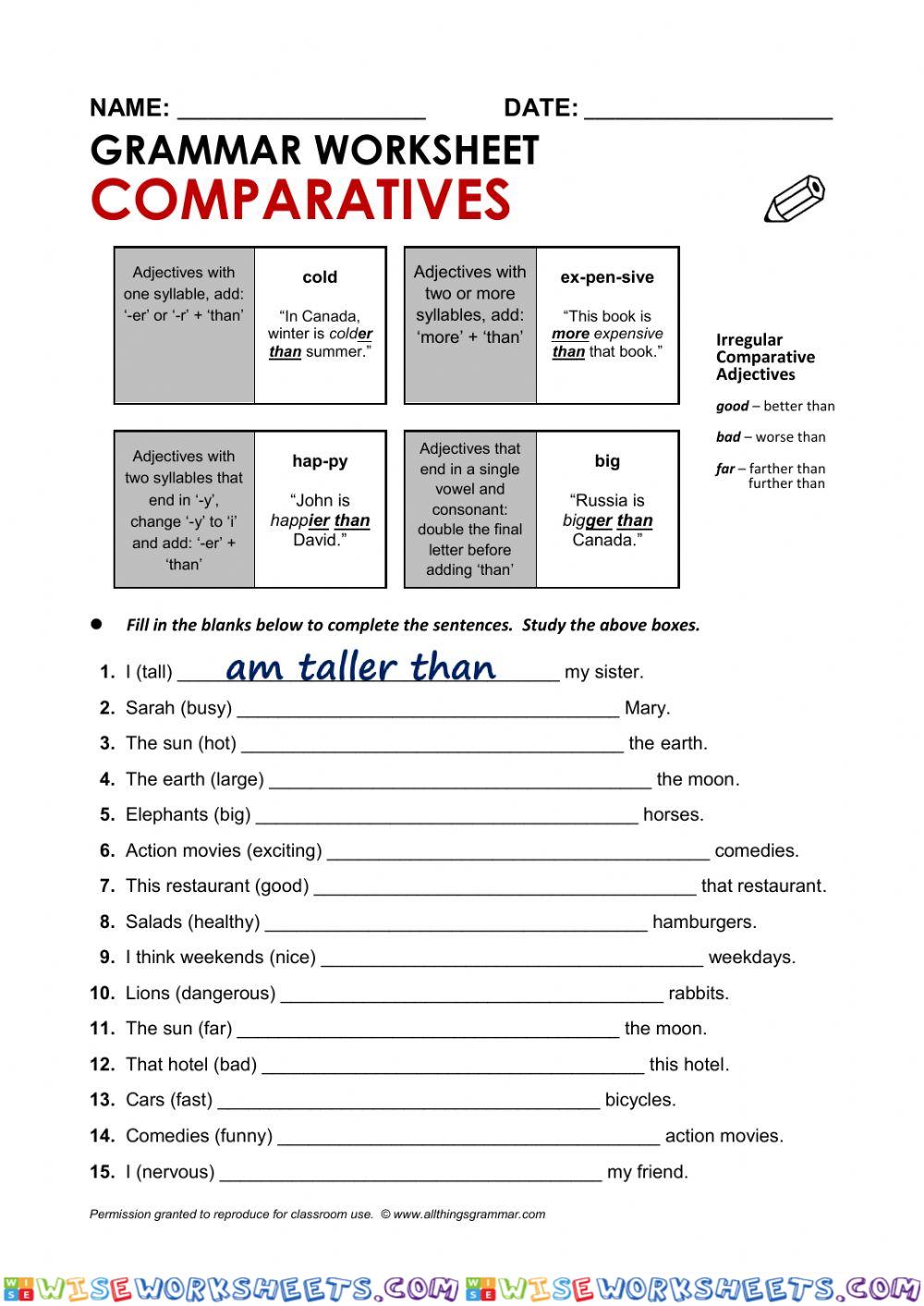 Comparatives