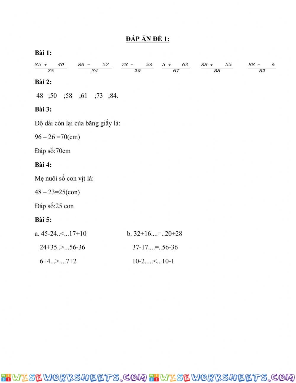 worksheet