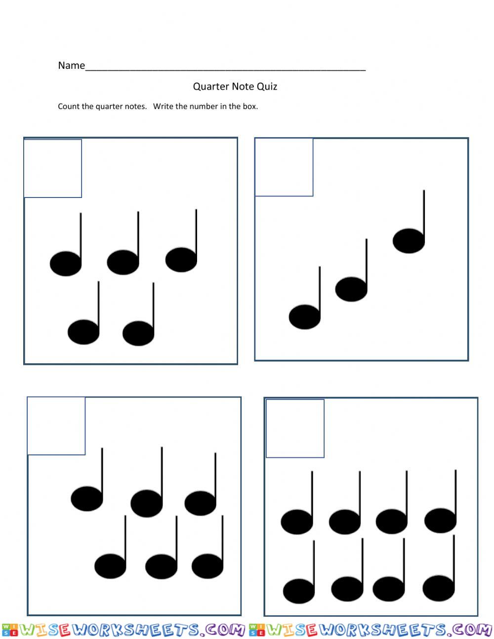 Music and Math Quarter Notes