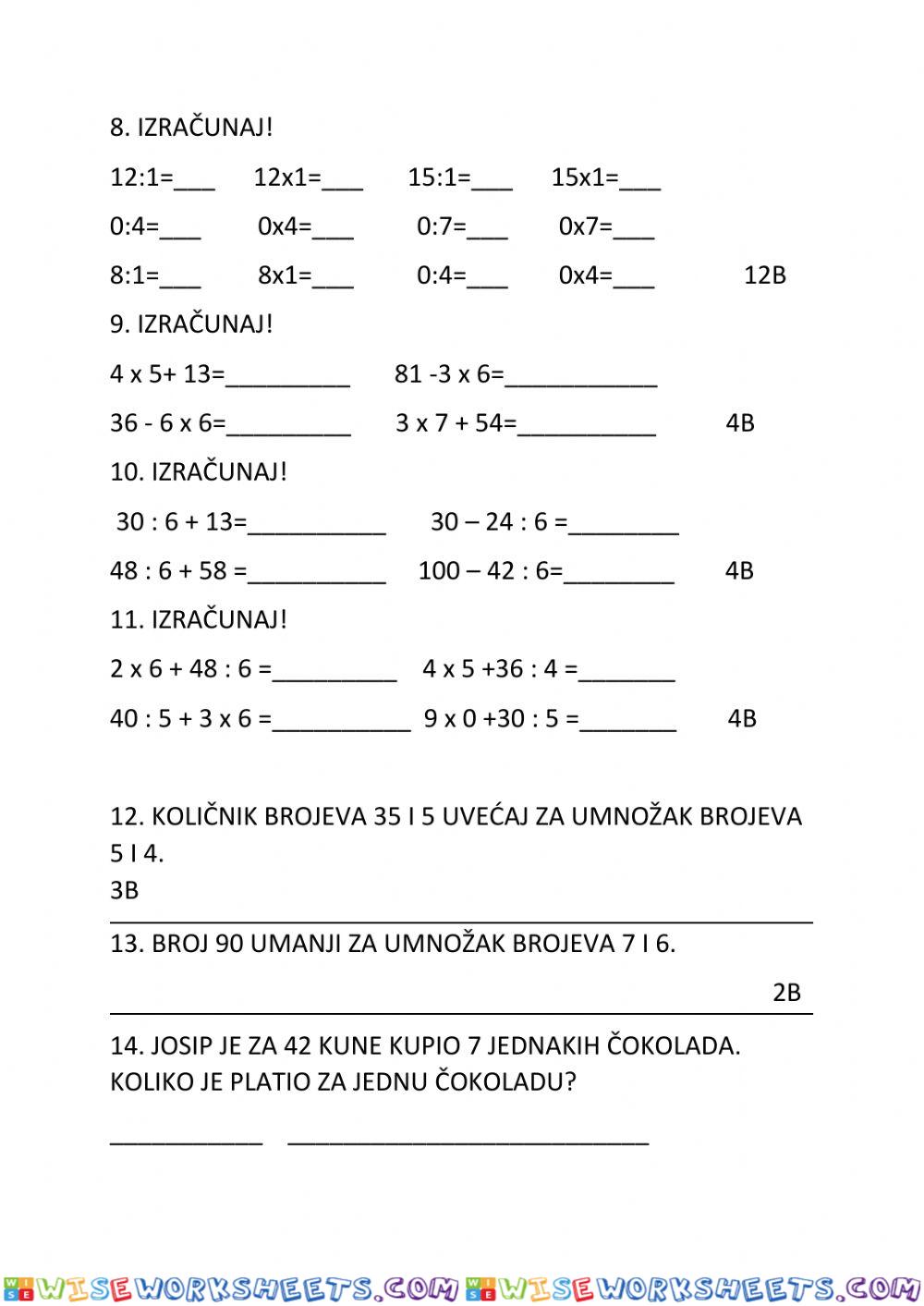 worksheet