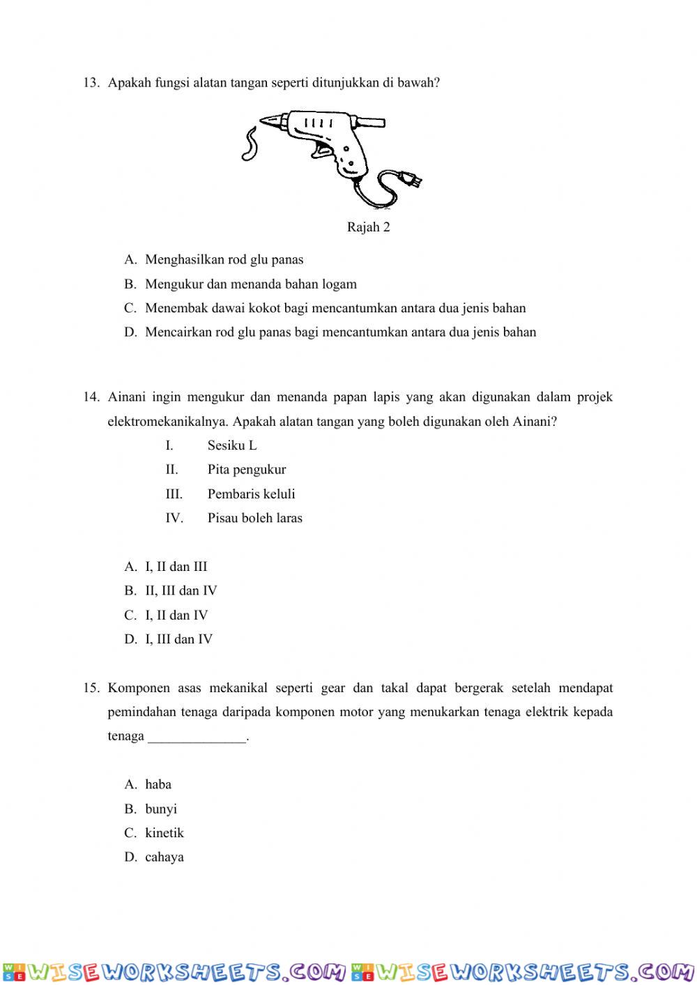 worksheet