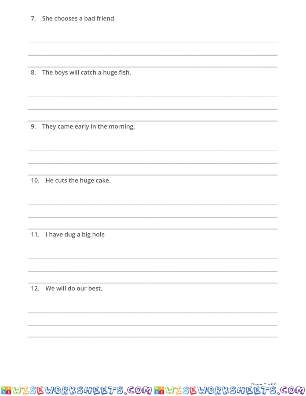 worksheet